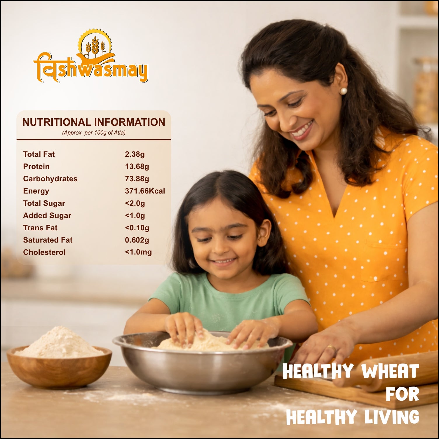 Vishwasmay Whole Wheat Atta (5kg)